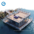 with deck puncture resistant deck floating house on water